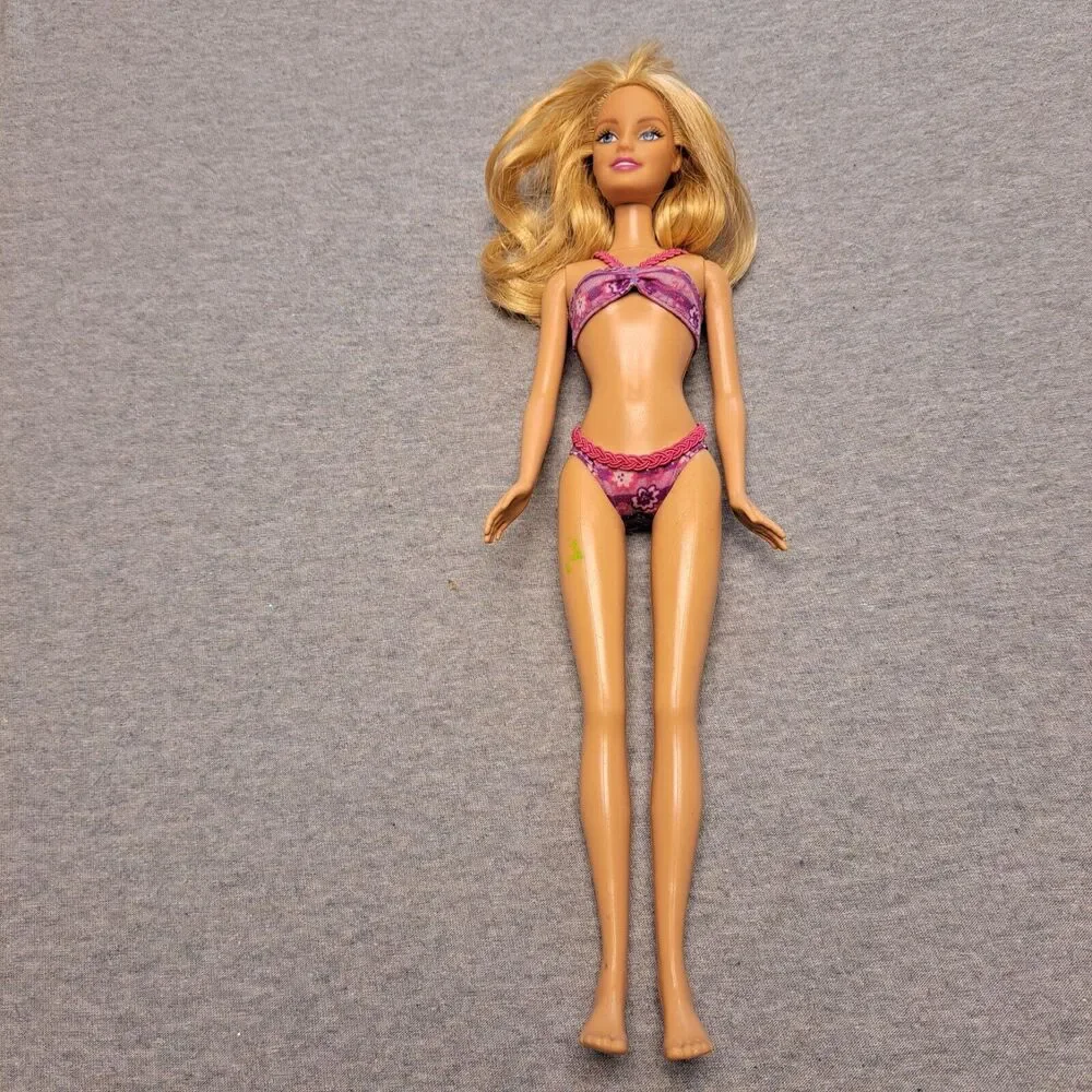Vtg 90s Barbie Fashion Dolls Lot of 5 blonde bombshell beach bikini clothed toys